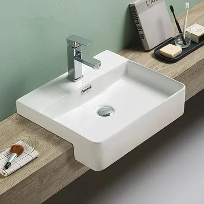Semi Recess Basin