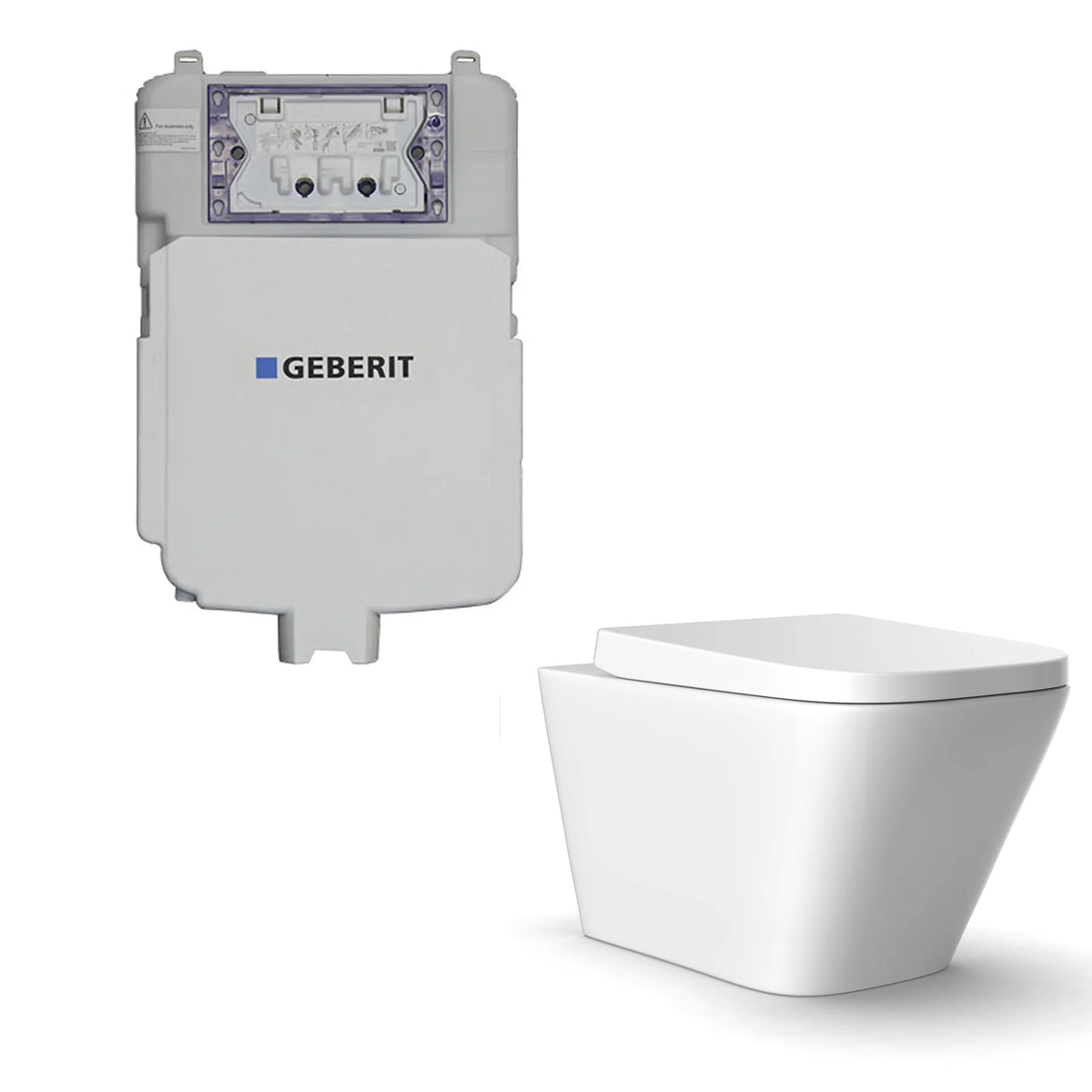 Flux Geberit inwall Wall-Mounted Toilet Suite