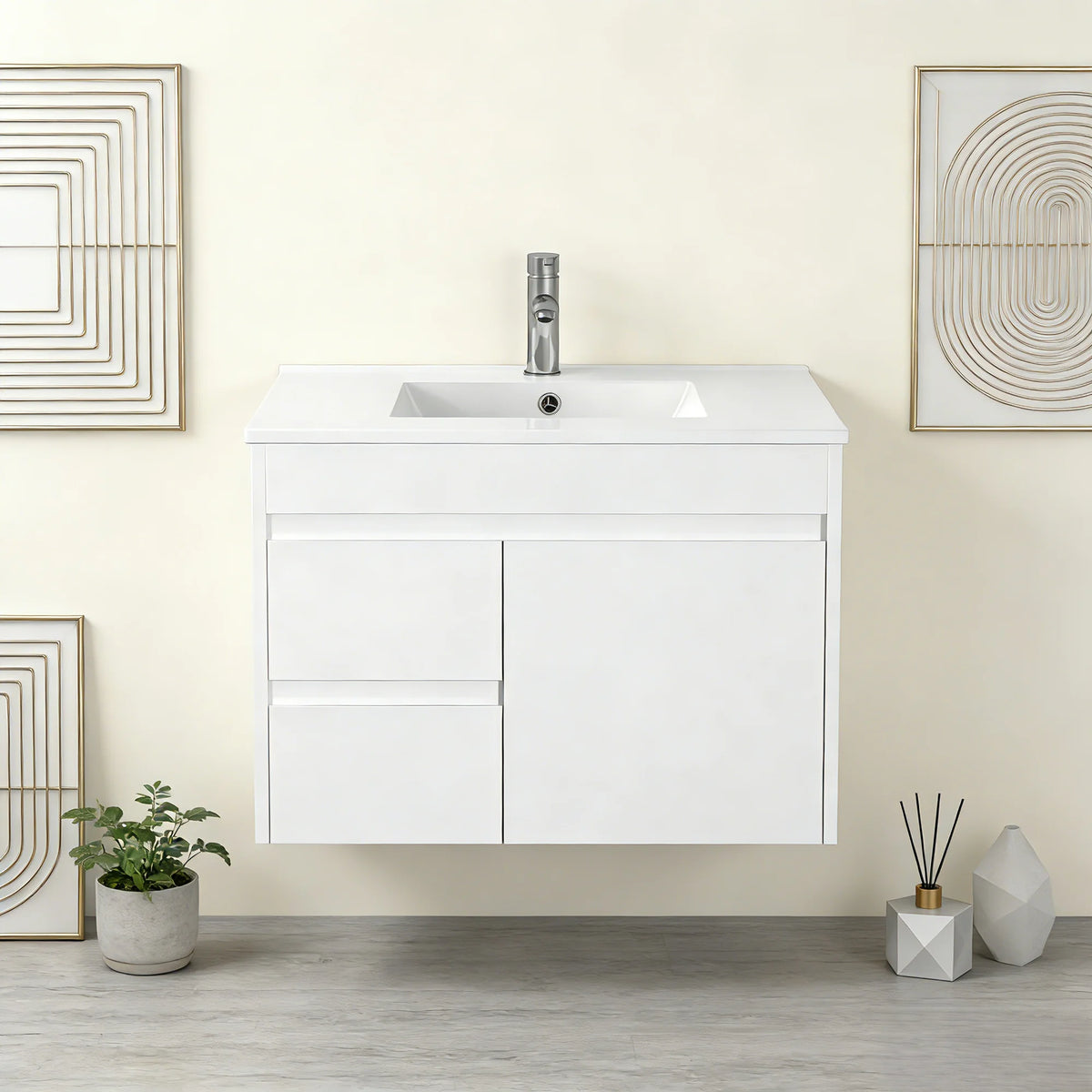PVC Slimline Floating Vanity
