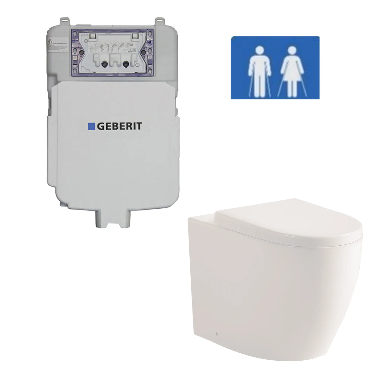 Elara Ambulant inwall Toilet Suite With In-Wall Cistern