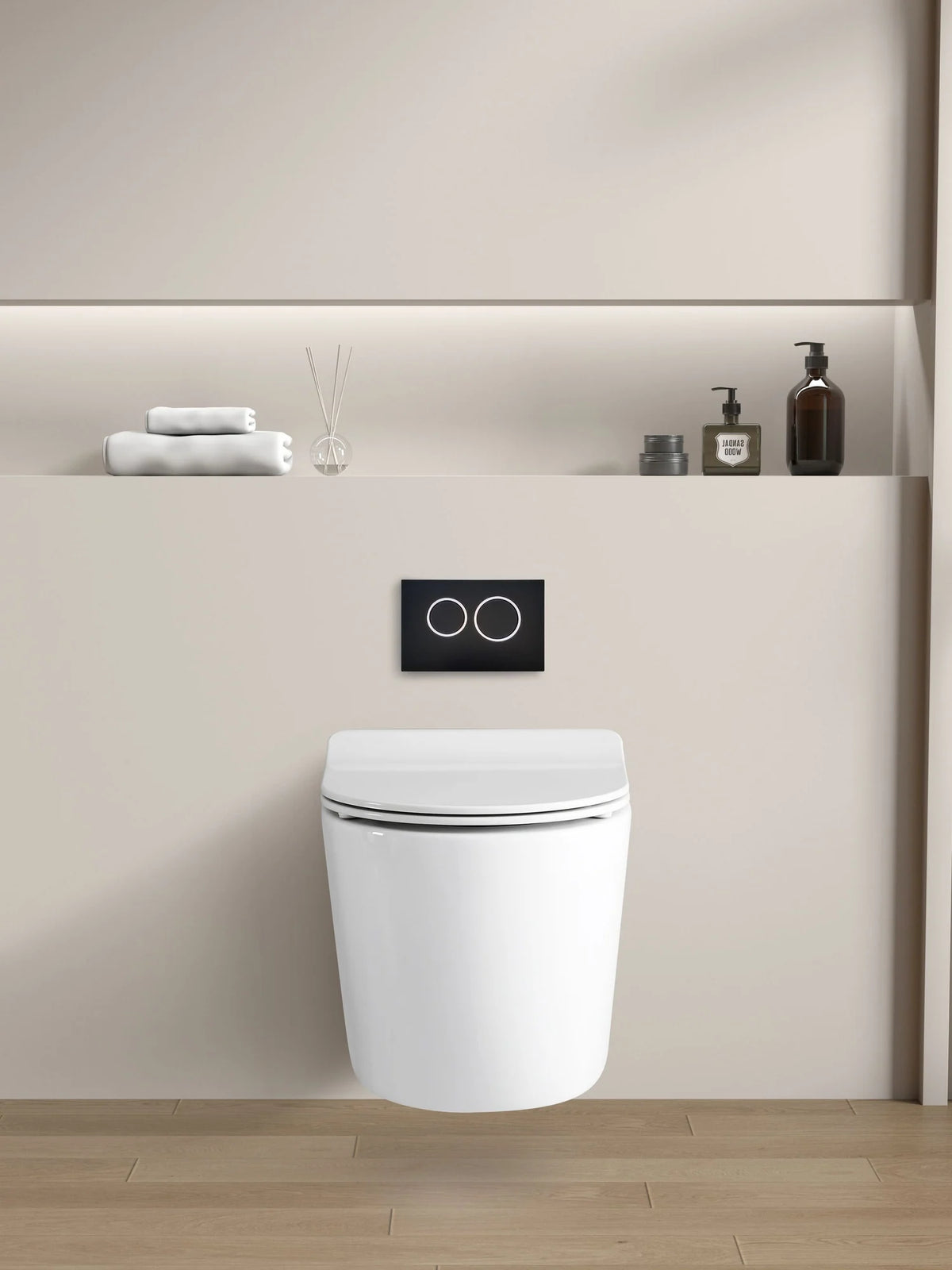 Veda Rimless Wall-Mounted Pan