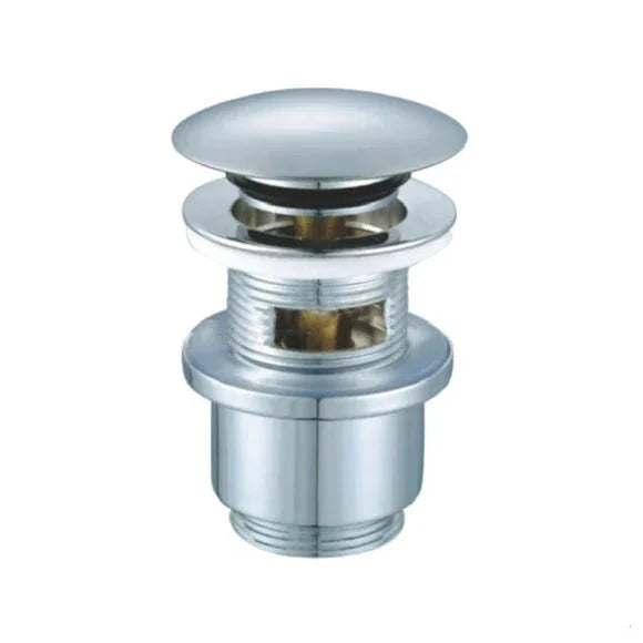 Push-Button Sink Stopper with Overflow