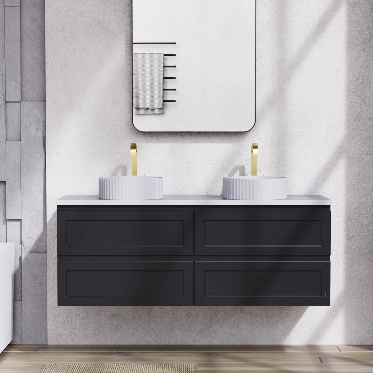 Cielo Wall-Mounted Vanity (Cabinets Only)