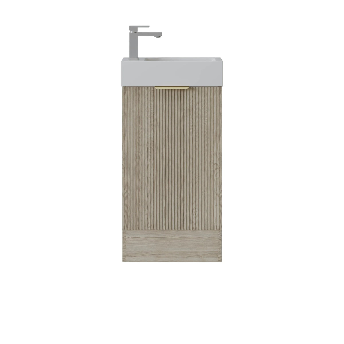 PVC fluted Cabinet with soft closing door