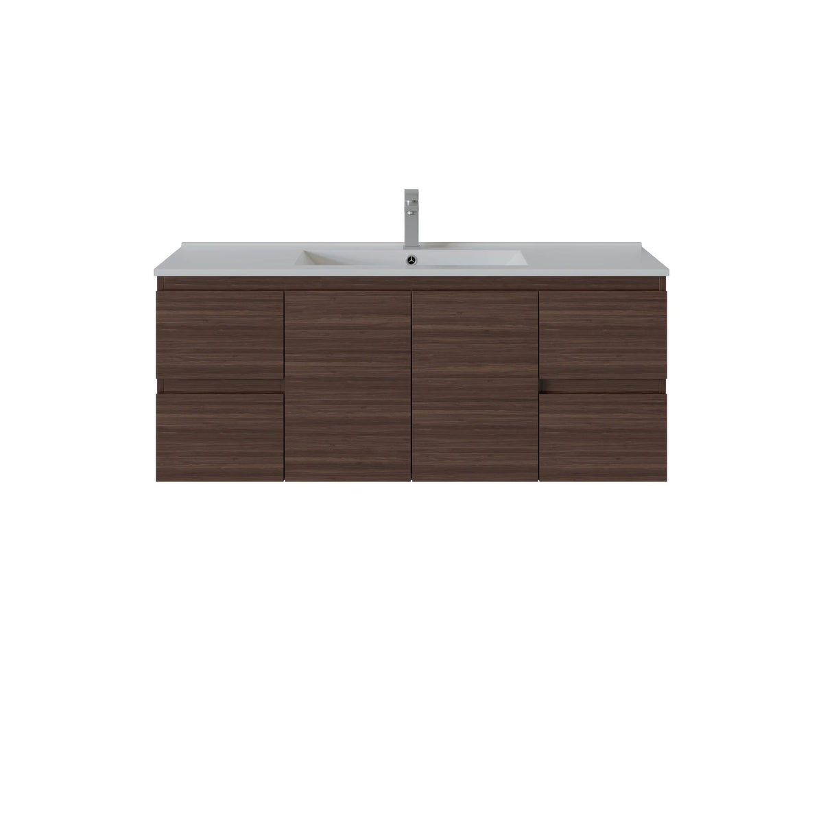 Bathroom Wall Hung Vanity (Single Bow)