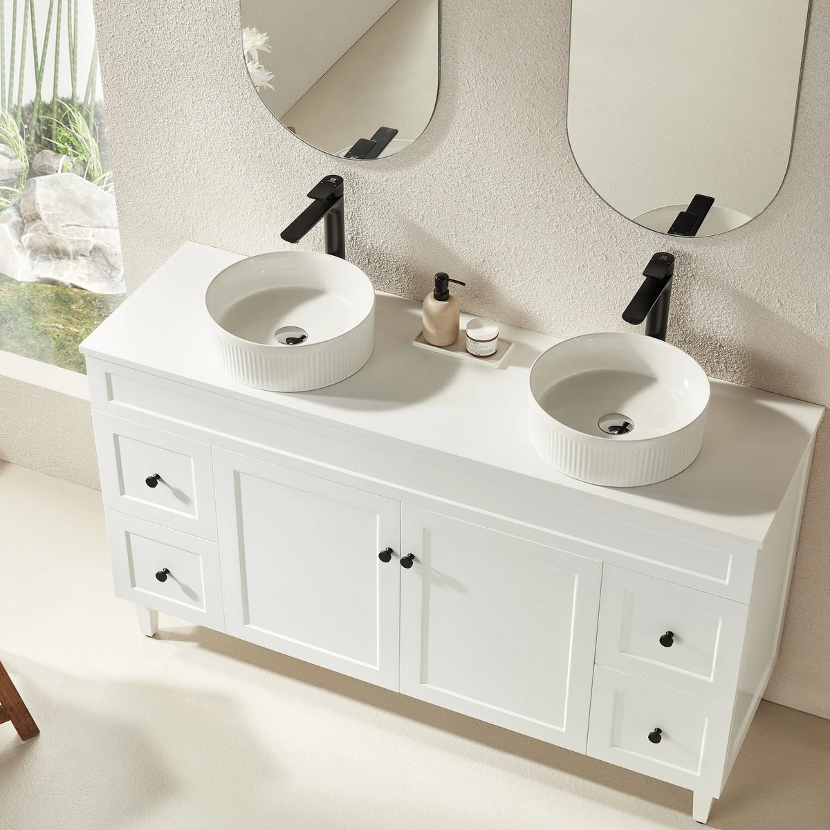 Ashford Floor PVC Cabinet Soft Closing Doors