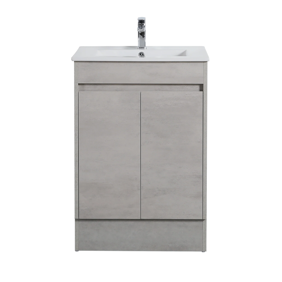 Bathroom Vanities with built-in kickboard