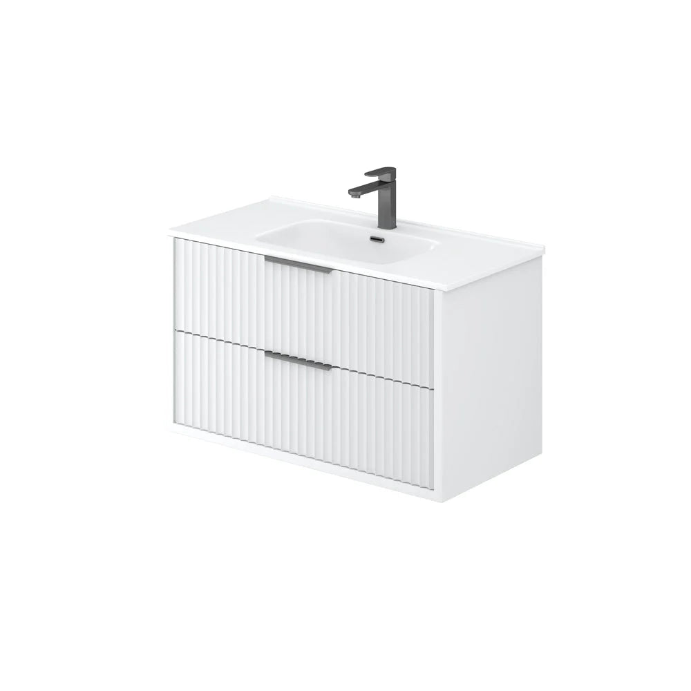 Rome Wall Hung PVC Cabinet With Soft Closing Drawers