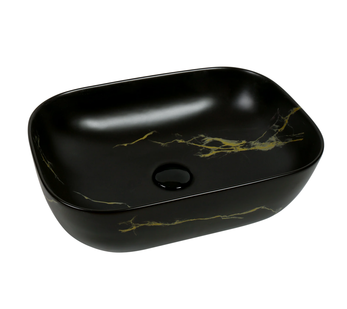 Rectangular Premium Ceramic Marble Above-Counter Basin