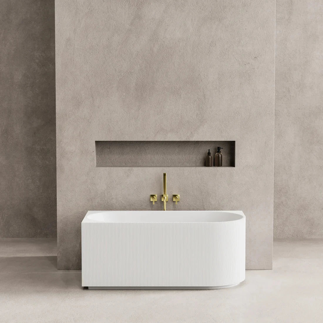 Carpi Oval Freestanding Corner Bathtub