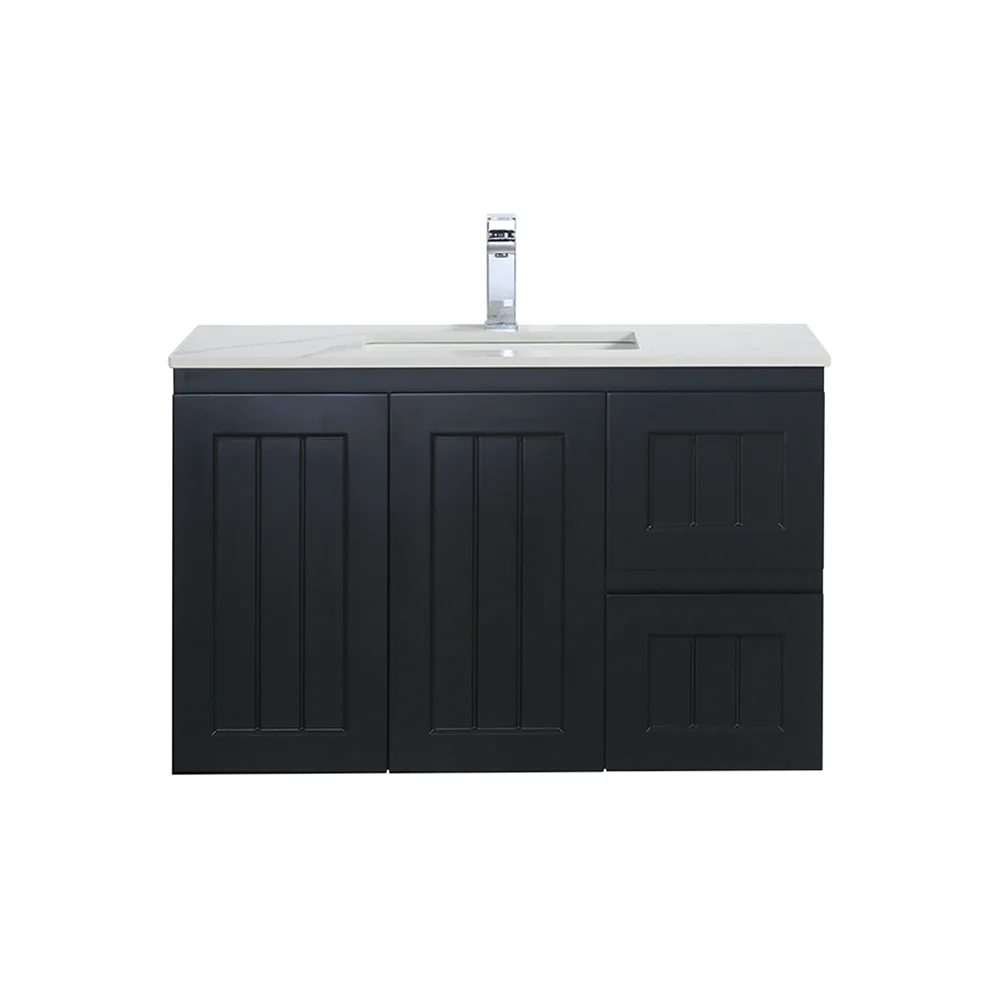 Acacia Wall-Mounted Vanity Right Drawers