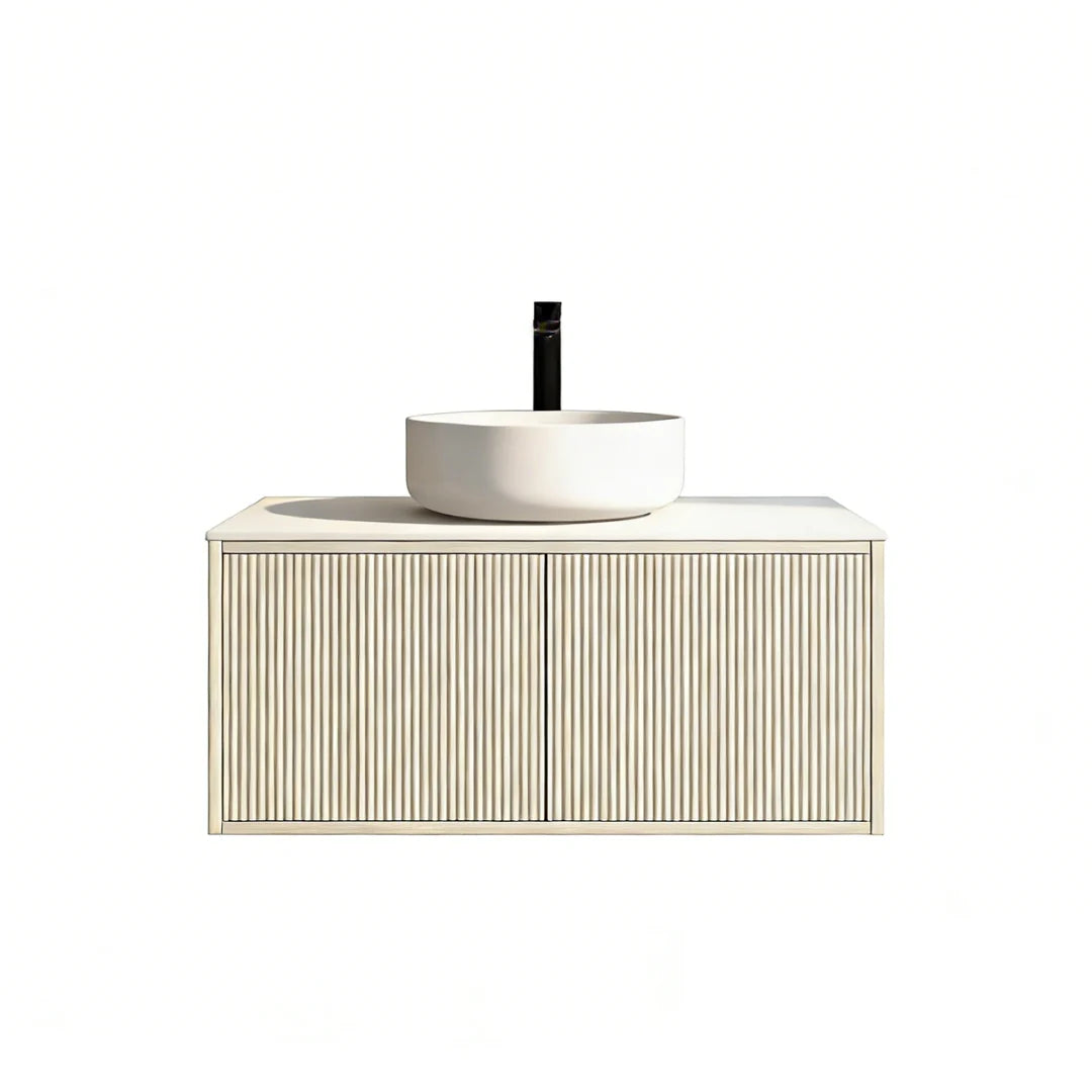 Cielo Standard Wall-Mounted Vanity (Right drawer)