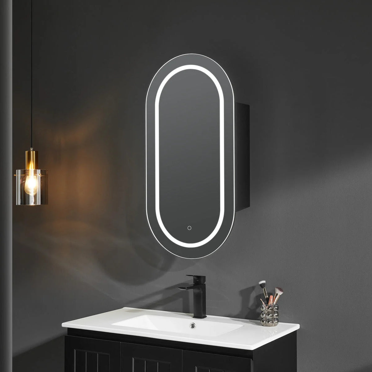 LED PVC Mirror Shaving Cabinet – Modern Bathroom Storage