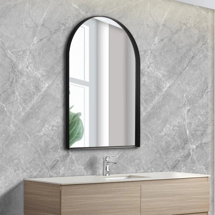Aura Arch Aluminum Framed Bathroom Mirror