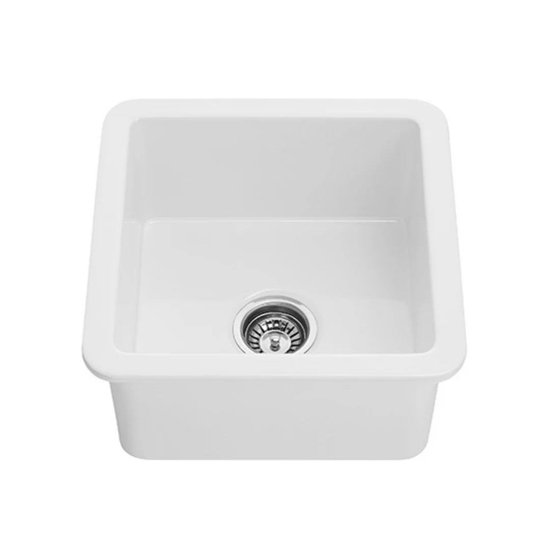 Nadia Fireclay Square Insert/undermount Sink