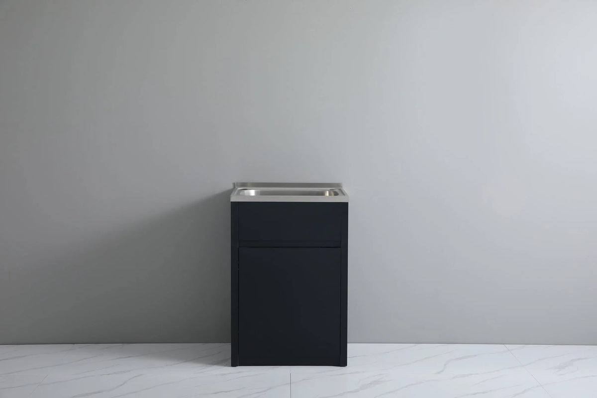 Seamless Metal Laundry Basin with PVC Cabinet