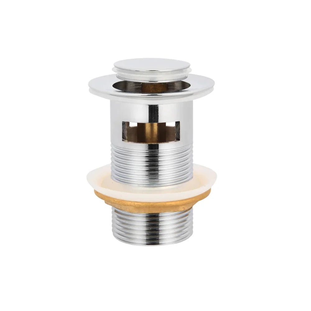Push-Button Sink Stopper with Overflow