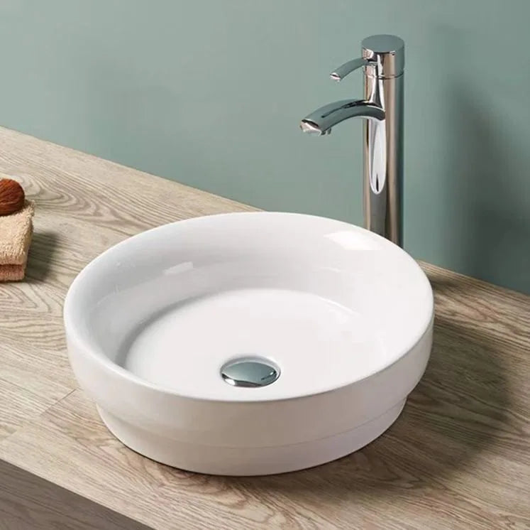 Gloss White – Inserted Basin Round
