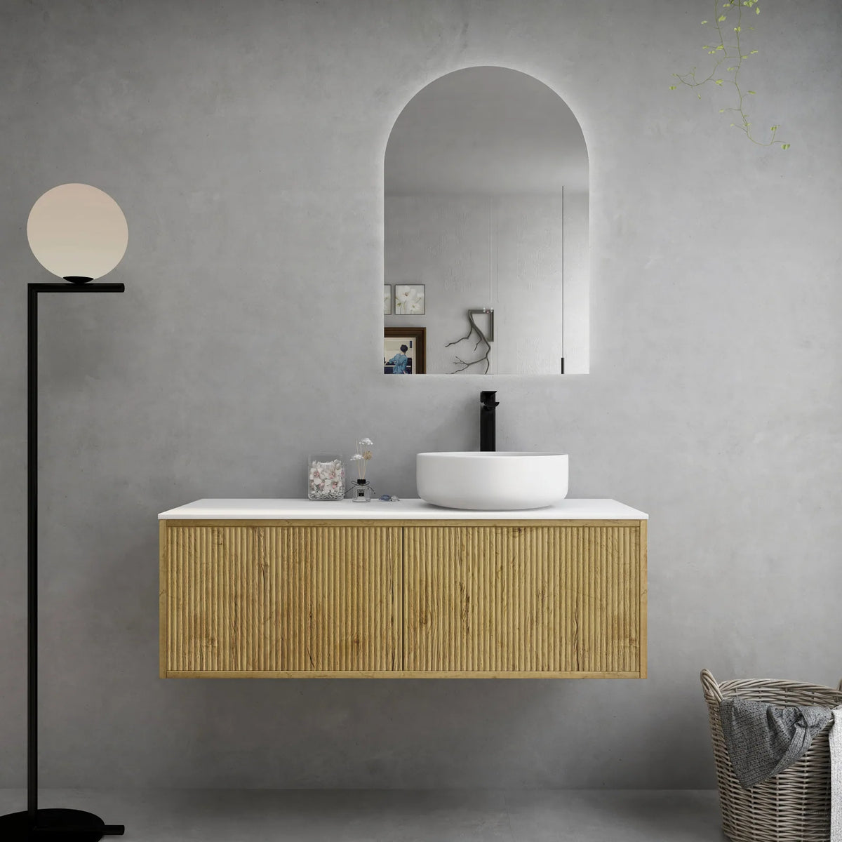 Bellevue Wall-Hung PVC Fluted Vanity