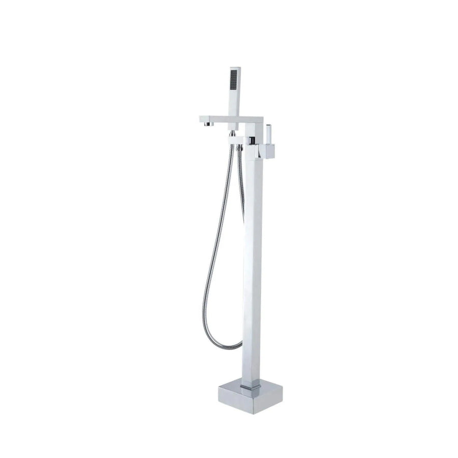 Freestanding Bath Mixer With Handheld Shower