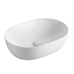 Ultra-Slim Gloss White Ceramic Above Counter Basin