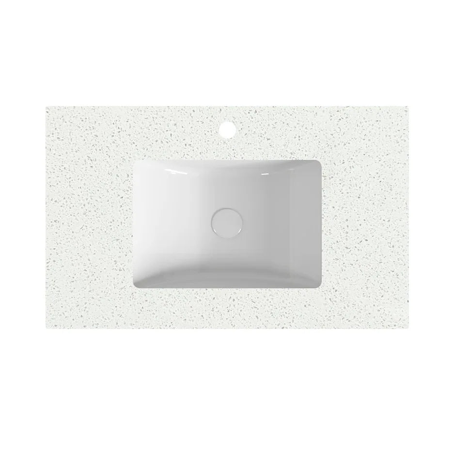Speckle White Stone Top With Undermount Basin UWSP