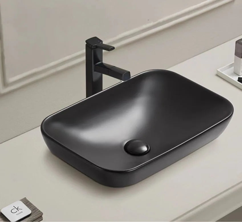 Black Insert Basin Rectangle