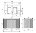 KDK Wall-Mounted PVC Fluted Curved Cabinet with Inner Drawers — detail 7