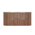 KDK Artis Wall-Mounted PVC fluted Curved Cabinet with Soft-Close Drawers — detail 8