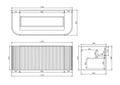 KDK Solea Wall Hung PVC Cabinet with soft closing drawer — detail 13