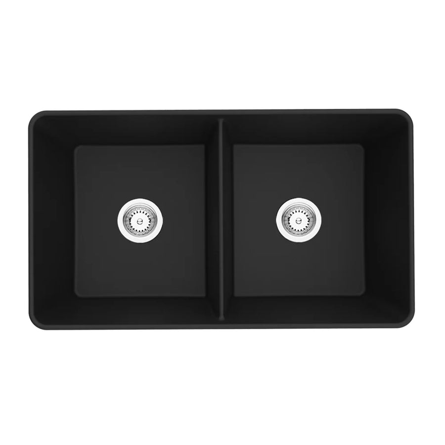 Quartz Farmhouse Kitchen Sink Double Bowl