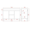 KDK Modern Wall-Mounted Bath Vanity — detail 16