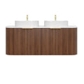 KDK Wall-Mounted PVC Fluted Curved Cabinet with Inner Drawers — product view