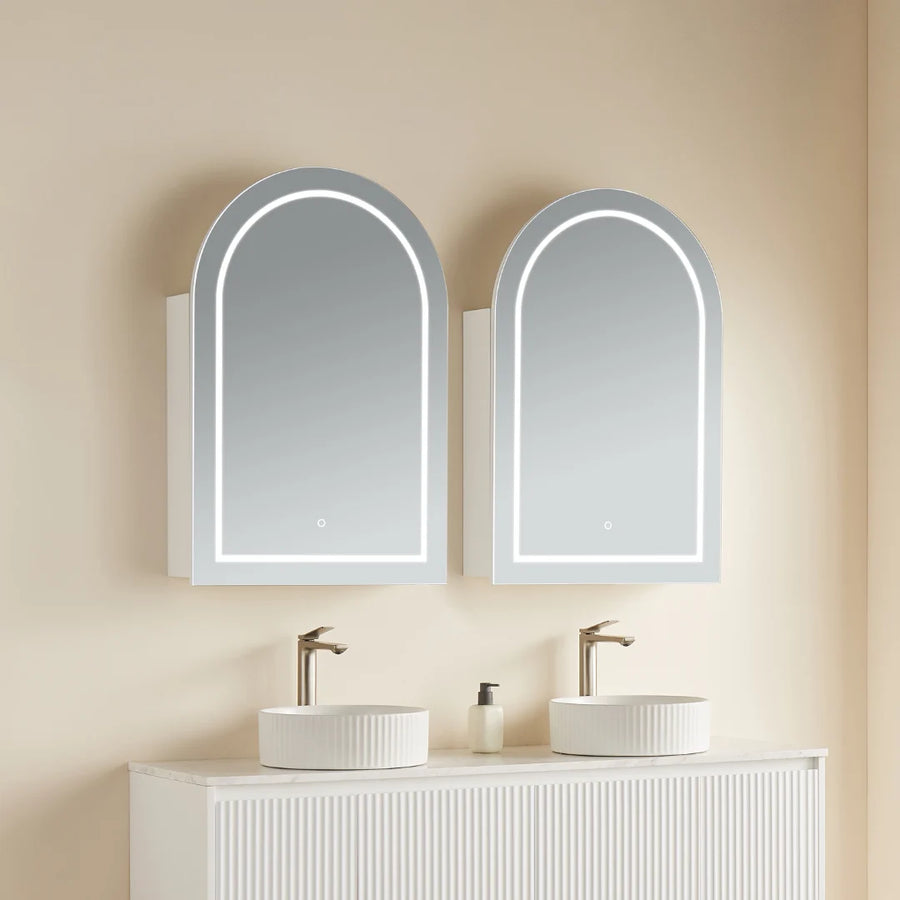 Olivia Arched LED Shaving Cabinet