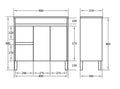 KDK Slim Free-Standing PVC Vanity — detail 13