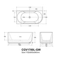 KDK Carpi Oval Freestanding Corner Bathtub — detail 13