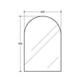 KDK Aura Arch Frameless Pencil Edge Plain Mirror — detail 3