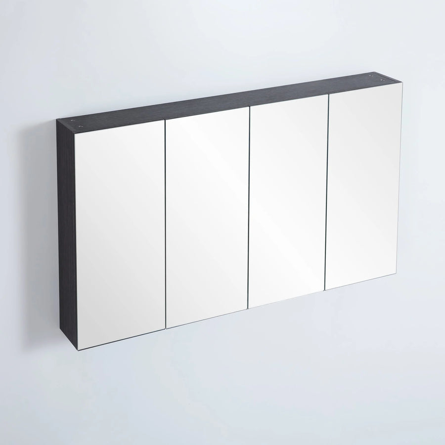 Evie Dark Brown PVC Shaving Cabinet