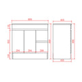 KDK Leg Vanity Cabinet (PVC Material) — detail 11