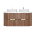 Artis Wall-Mounted PVC fluted Curved Cabinet with Soft-Close Drawers — detail 20