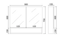 KDK Polyurethane PVC Glass Shelf with Copper-Free Mirror – Moisture Resistant — detail 5