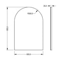 KDK Aura Arch Aluminum Framed Bathroom Mirror — detail 7