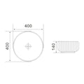 KDK Round Ribbed Arch Console Basin — detail 4