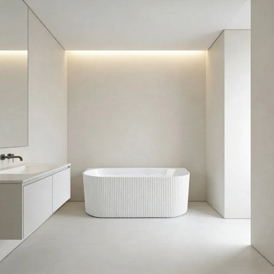 Rochelle Oval Back to Wall Bathtub