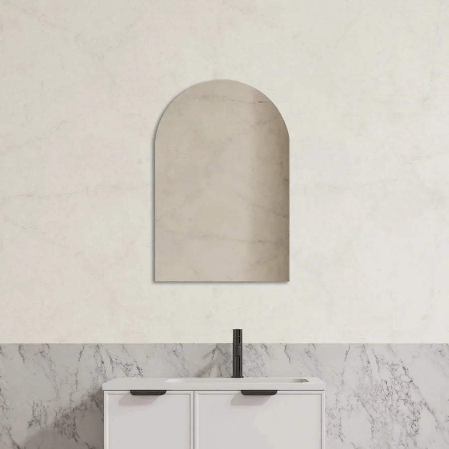 Aura Arch Frameless Pencil Edge Plain Mirror