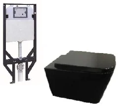 Qubist R&T inwall Wall-Mounted Toilet Suite