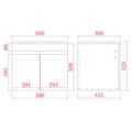 KDK Wren Modern Wall-Mounted Bath Vanity — detail 14