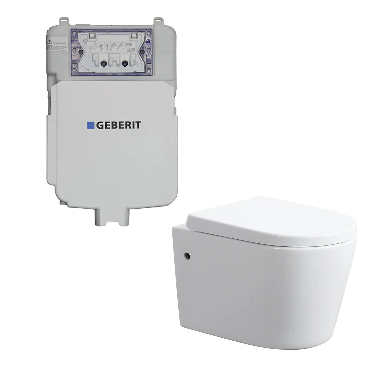 Flux Geberit inwall Wall-Mounted Toilet Suite