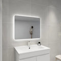 Rectangular LED Backlit Bathroom Mirror Pencil Edge — detail 7
