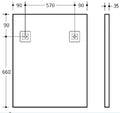 KDK Rectangular Framed Mirror — detail 7